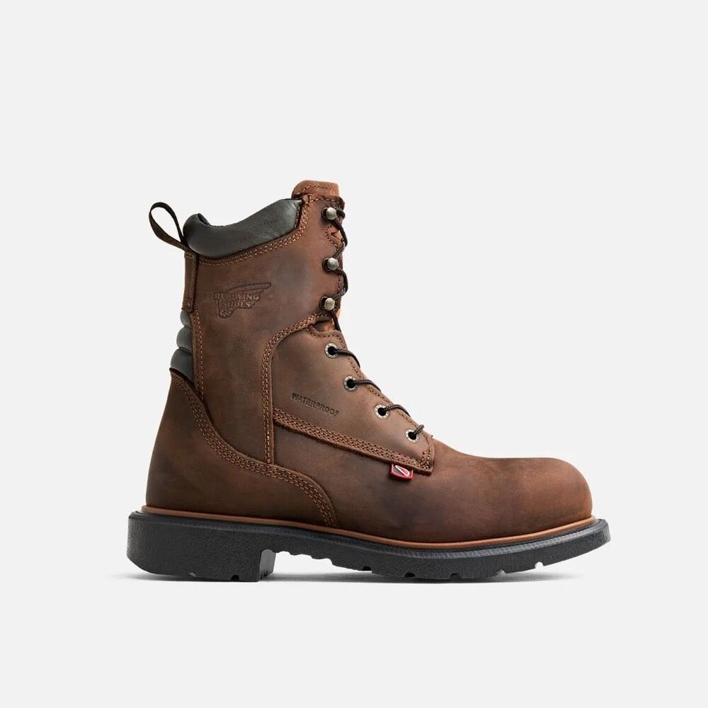 Red Wing DynaForce 400 Waterproof Soft Toe Leather Work Boots10 E2 (EE) NEW